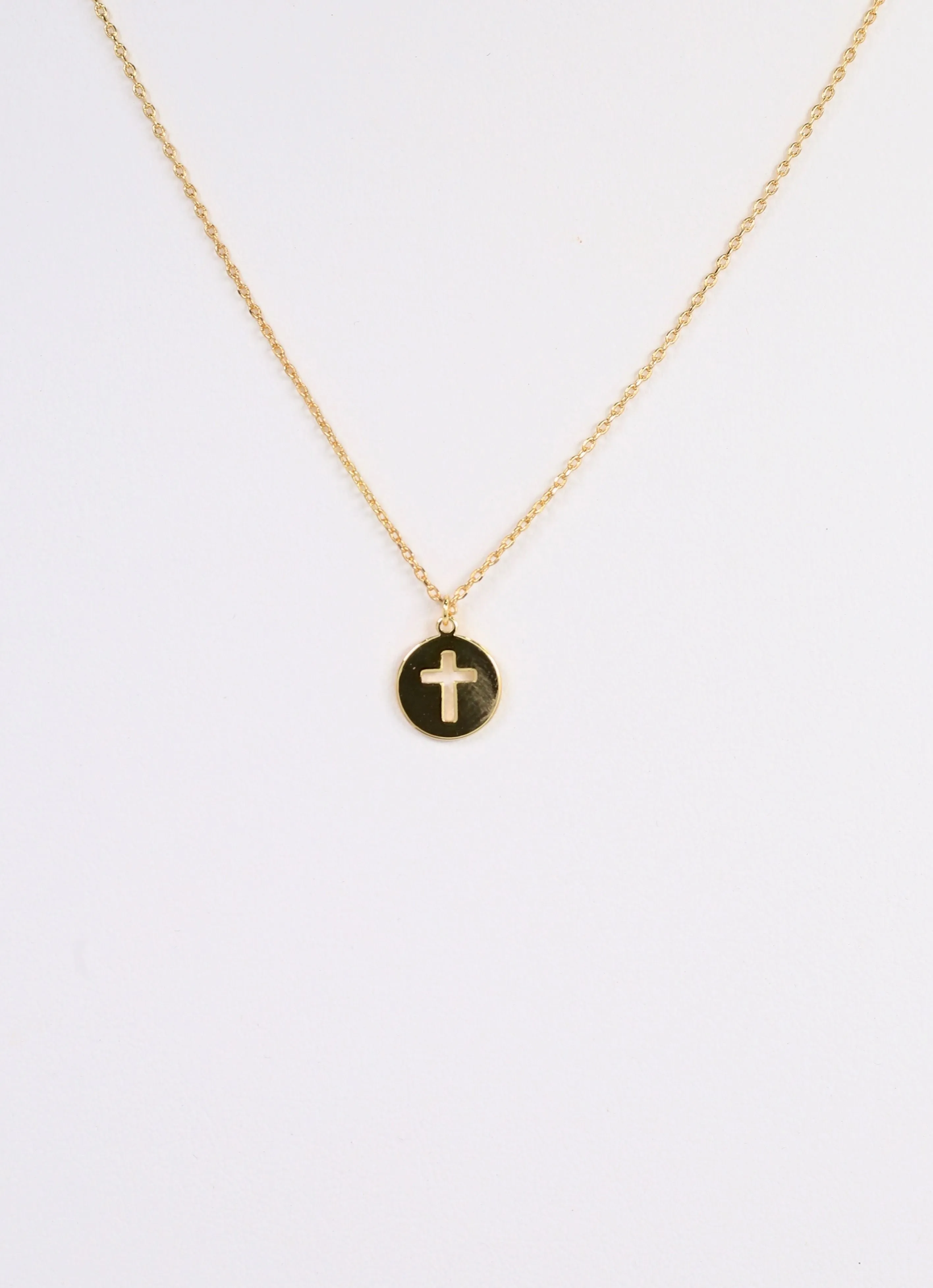 Wylie Cross Necklace GOLD