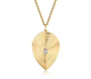 XL Pear Shape Diamond Layered Pear Necklace