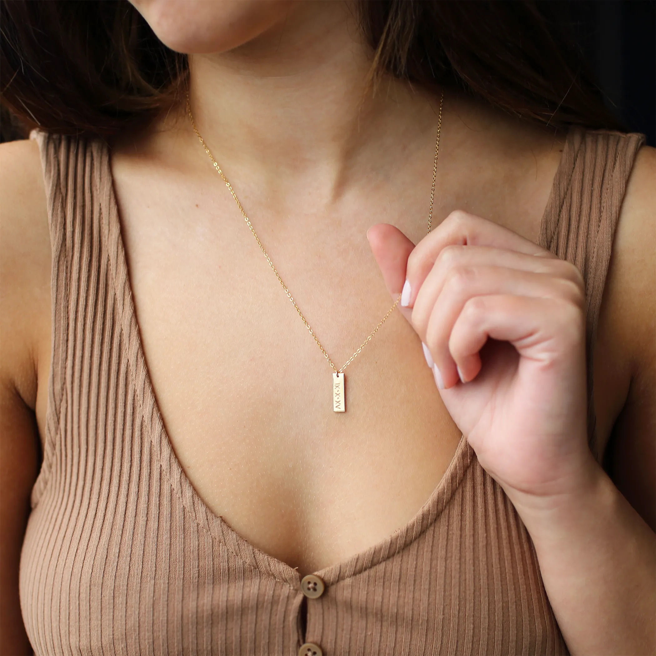 Zaia Tag Necklace