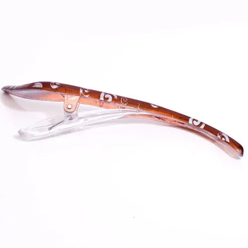 Zigzag Style Light Weighted Plastic Beak Clip - Pair