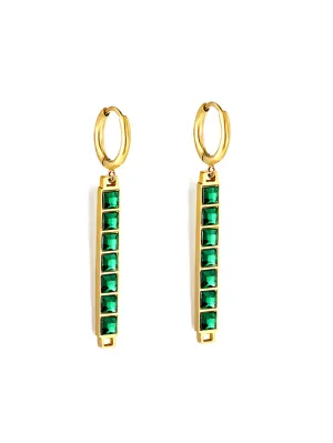 Zirconia Hoop Earrings - FD ⚡